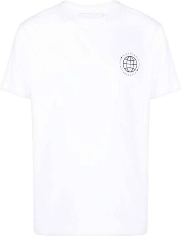 John Richmond Gedurfd Logo Heren T-Shirt Wit Heren
