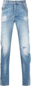 John Richmond Heren Slim-Fit Vintage Denim Jeans Blauw Heren