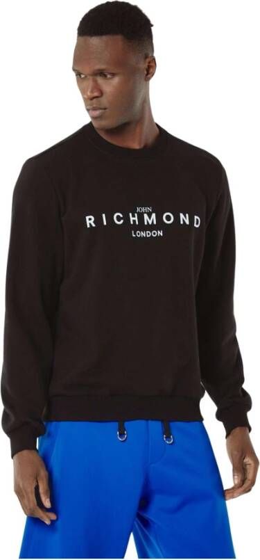 John Richmond Iconisch sweatshirt met logo Zwart Heren