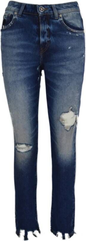 John Richmond Slim Fit Jeans Over Vestibiliteit Blue Dames