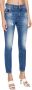 John Richmond Hoog getailleerde jeans met veren effect en logo op de achterkant Blauw Dames - Thumbnail 3