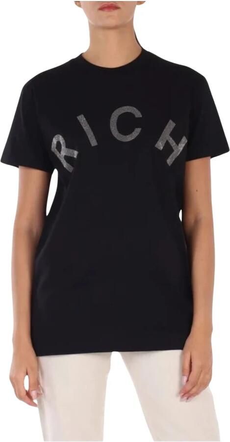 John Richmond Dames T-shirt met korte mouwen Black Dames