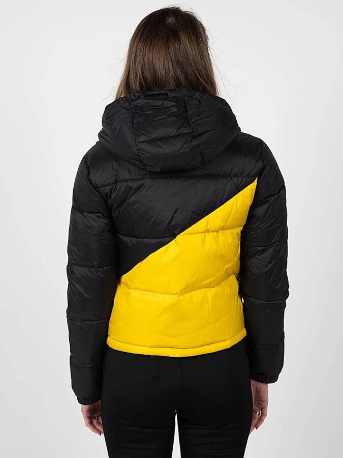 John Richmond Gewatteerd Sportjack met Verstelbare Capuchon Black Dames - Foto 3