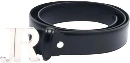 John Richmond Leren herenriem Black Heren