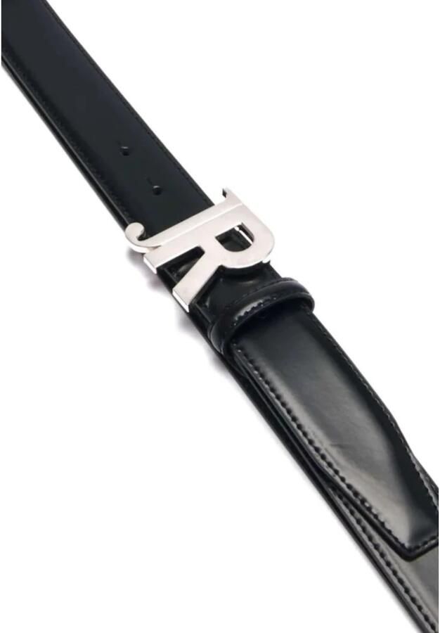 John Richmond Leren herenriem Black Heren - Foto 3