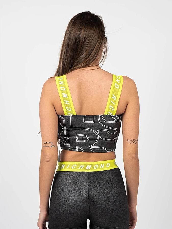 John Richmond Stijlvolle Mouwloze Sporttop Black Dames - Foto 3