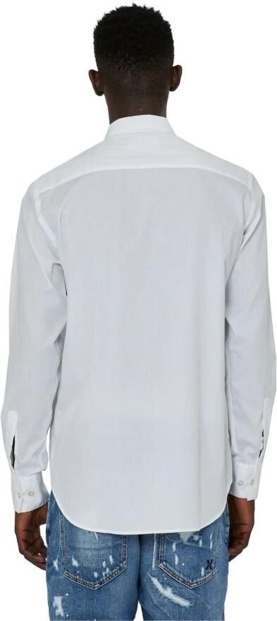 John Richmond Wit Logo Contrast Voor Shirt White Heren - Foto 2