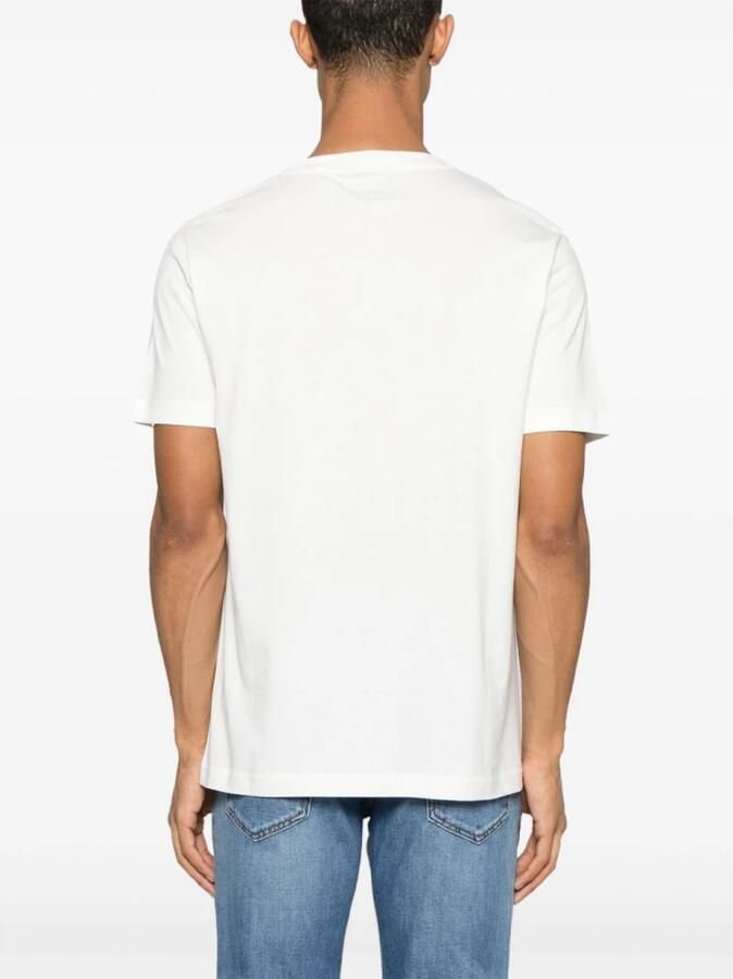 John Richmond Witte Crew Neck T-shirts en Polos White Heren