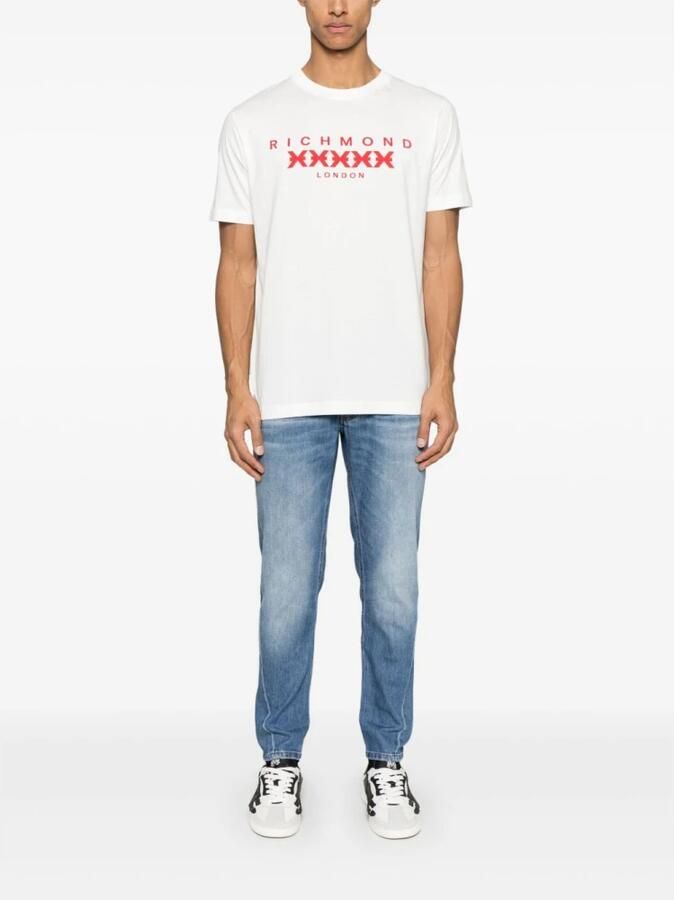 John Richmond Witte Crew Neck T-shirts en Polos White Heren - Foto 3
