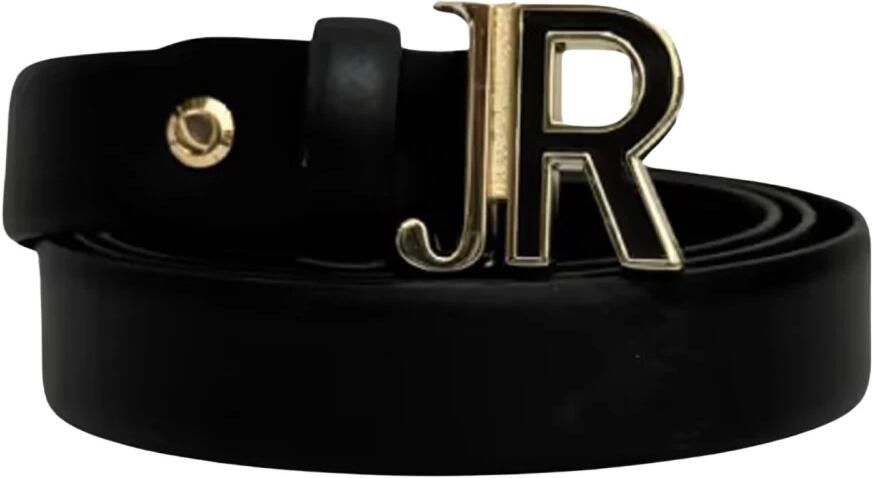 John Richmond Zwart Logo Gesp Riem Black Dames