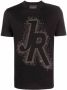 John Richmond Logo Applique Katoenen T-shirt Black Heren - Thumbnail 2
