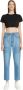 John Richmond Klassieke Straight Jeans Blauw Dames - Thumbnail 1