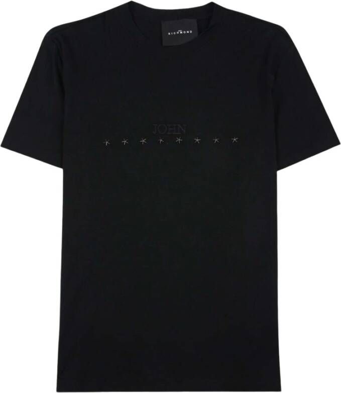 John Richmond Logo T-Shirt Casual Garderobe Essential Black Heren