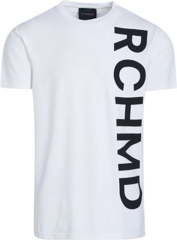 John Richmond Maximaal Verticaal Logo Shirt White Heren