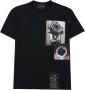 John Richmond Modieuze Print T-Shirt voor Heren Zwart Heren - Thumbnail 1