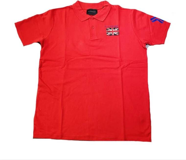 John Richmond Rode Polo Shirt voor Stijlvolle en Moderne Mannen Red Heren