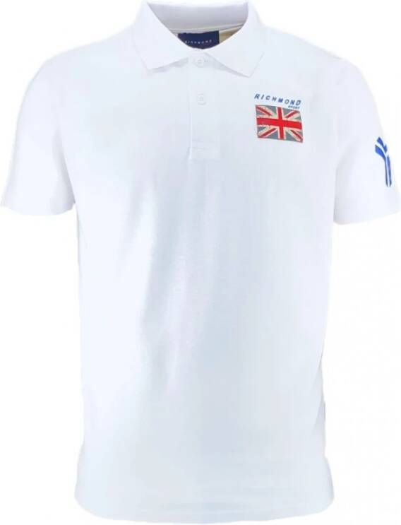 John Richmond Polo Shirt Richmond Ump22024Po White Heren