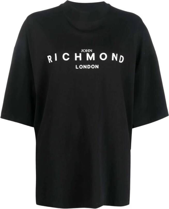 John Richmond Oversized t-shirt met logo Zwart Dames