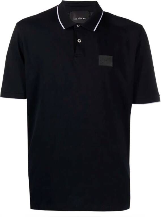 John Richmond Polo t-shirt Zwart Heren