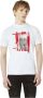 John Richmond Bedrukt t-shirt Wit Heren - Thumbnail 3