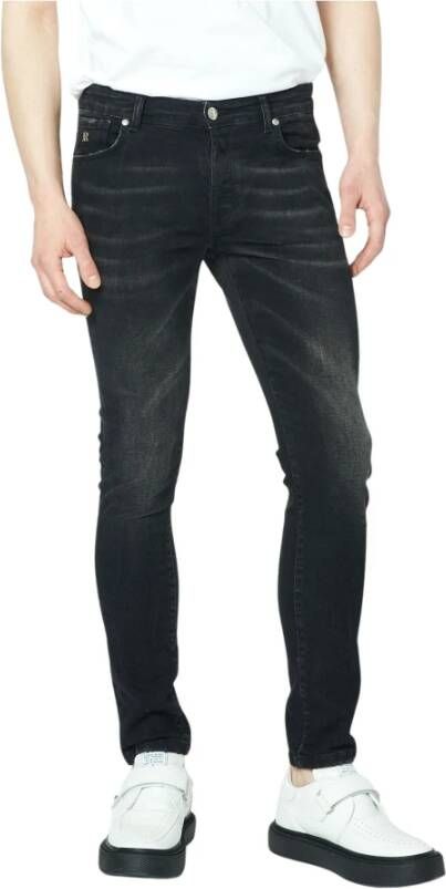 John Richmond Basis slanke jeans met logo -applicatie Zwart Heren