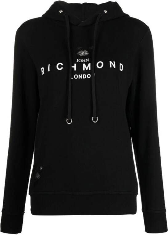 John Richmond Reguliere Logo Sweater Zwart Dames