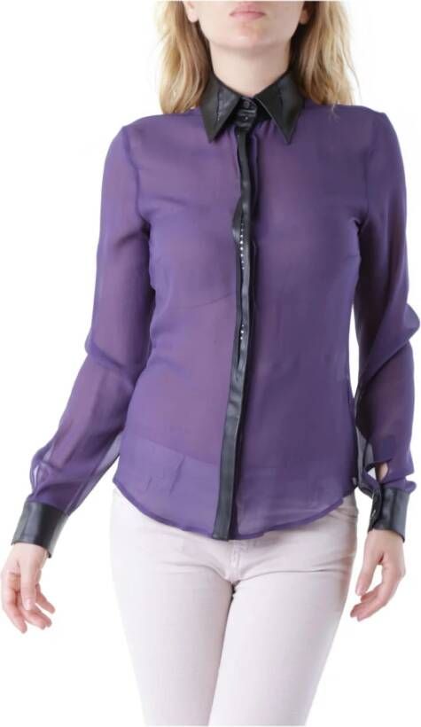 John Richmond Paarse Damesoverhemd Purple Dames