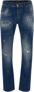 John Richmond Slim-fit Jeans Blauw Heren