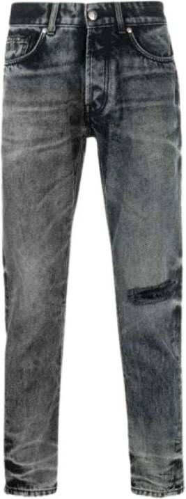 John Richmond Blauwe Katoenen Jeans met Distressed Details Blue Heren
