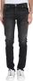 John Richmond Zwarte Slim-Fit Jeans met Vervaagd Effect en Spetter Detail Black Heren - Thumbnail 6