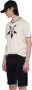 John Richmond Ster Logo T-shirt Katoen Ronde Hals White Heren - Thumbnail 1