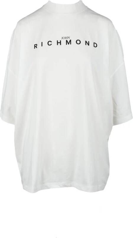 John Richmond Stijlvol Wit Katoenen T-Shirt White Dames
