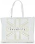 John Richmond Stijlvolle Witte Tote Tas met Gouden Studs White Dames - Thumbnail 3