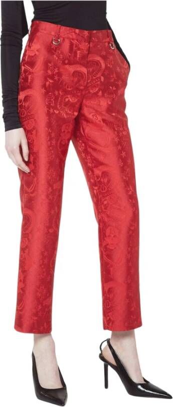 John Richmond Straight Trousers Rood Dames