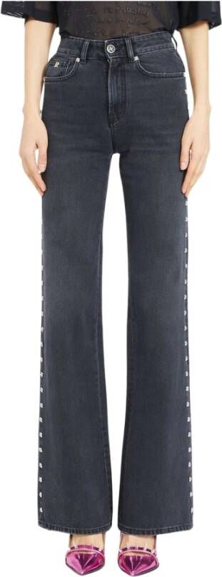 John Richmond Studded Side Wide Jeans Zwart Dames