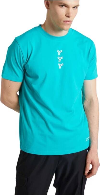 John Richmond T-shirt met sportlogo Blauw Heren