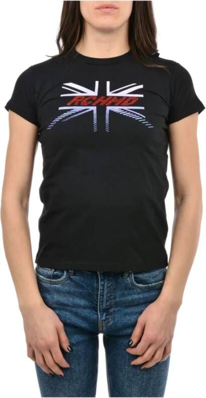 John Richmond Zwart T-Shirt Uwp22016Ts Black Dames