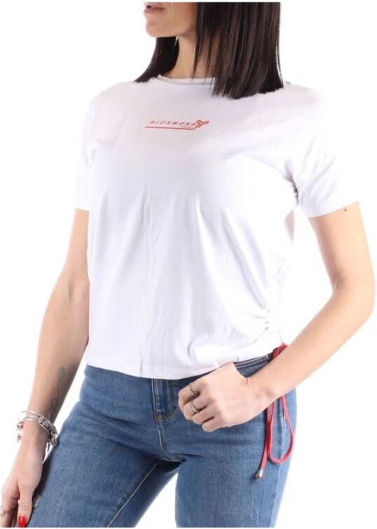 John Richmond Witte T-Shirt Uwp22029Ts White Dames