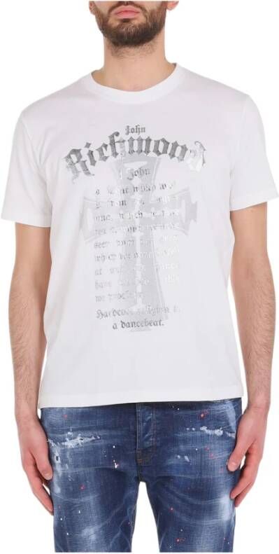 John Richmond T-shirt White Heren