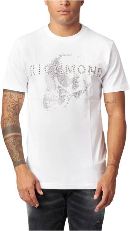John Richmond t-shirt Wit Heren