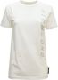John Richmond Contrasterende Zijprint T-Shirt White Dames - Thumbnail 1