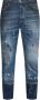 John Richmond Versleten Navy Slim-Fit Jeans Blue Heren - Thumbnail 1