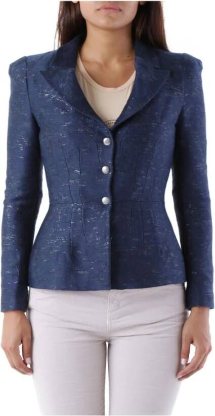 John Richmond Women's Blazerjas Blauw Dames
