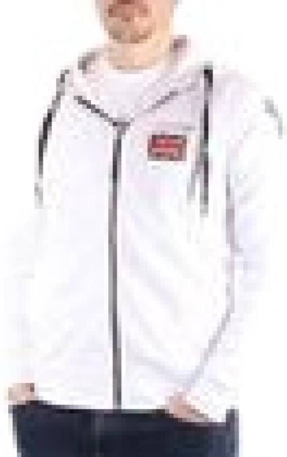 John Richmond Zip Sweatshirt Ump22027Fe Wit Heren