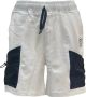 John Richmond Bermuda Shorts met contrasterend logo White Heren - Thumbnail 1