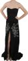 John Richmond Zwarte Pailletten Flare Ball Gown Jurk Black Dames - Thumbnail 1