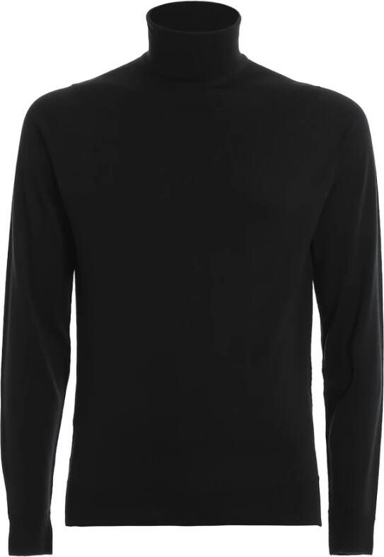 John Smedley Cherwell Pullover LS Zwart Heren