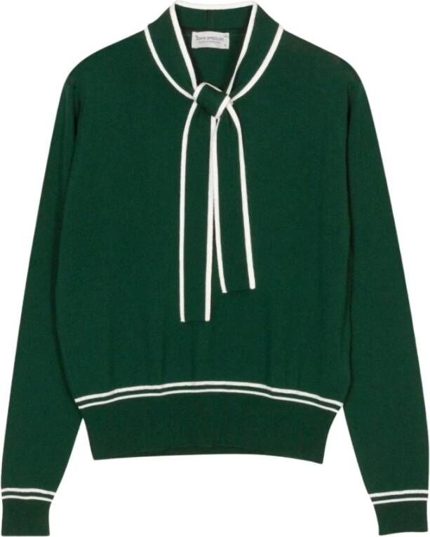 John Smedley Groene Lula Merino Wol Trui Groen Dames