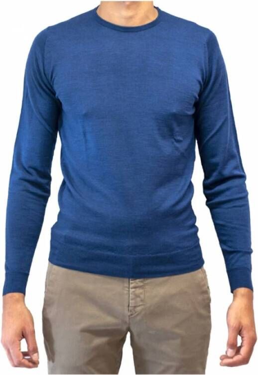 John Smedley Knitwear Blauw Heren