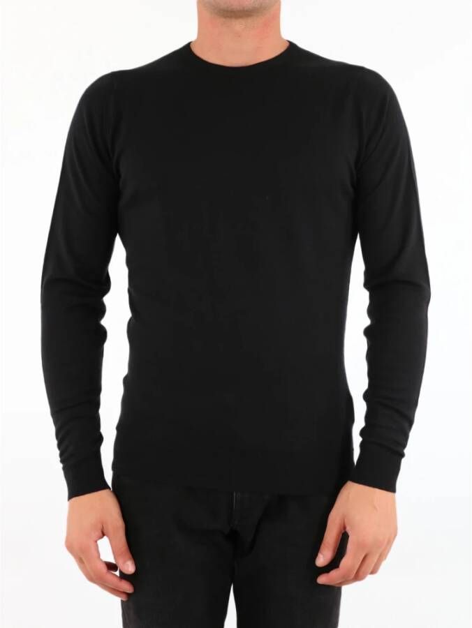 John Smedley Knitwear Lundy Zwart Heren